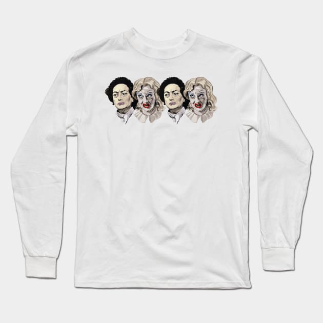 Whatever Happened To Baby Jane Long Sleeve T-Shirt by Miguelittle Camilia